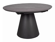 Стол обеденный SIGNAL ANGEL II эффект серого мрамора/черный 120-160/120