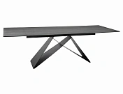 Стол обеденный SIGNAL WESTIN Ceramic Pietra Di Savoia серый/черный мат 160-240