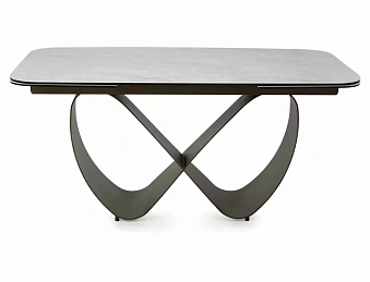 Стол обеденный SIGNAL INFINITY Ceramic бежевый Taj Mahal/медный 160-240/95