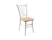 Стул ВВР Трилогия бежевый Крокодил/белый, экокожа